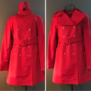 So cute Red Trench